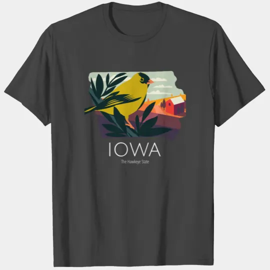 Iowa Proud State Motto The Hawkeye State product T Shirts