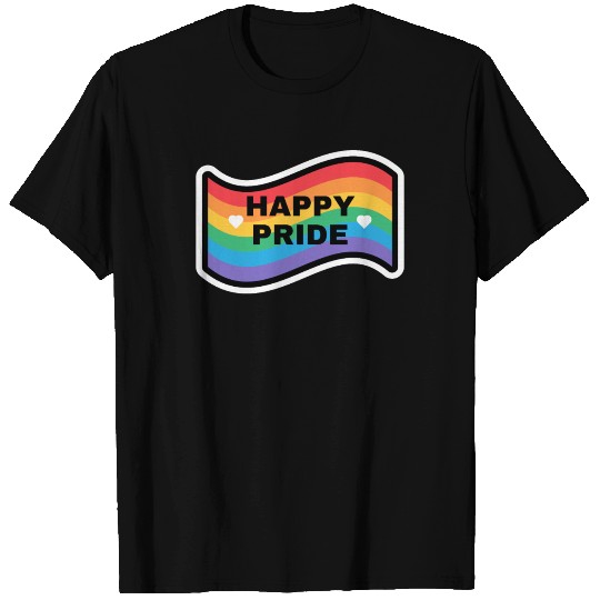 Pride Day Happy Pride Rainbow Flag LGBT T Shirts