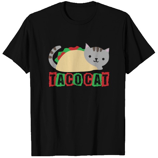 Cute Taco Cat Design T Shirts