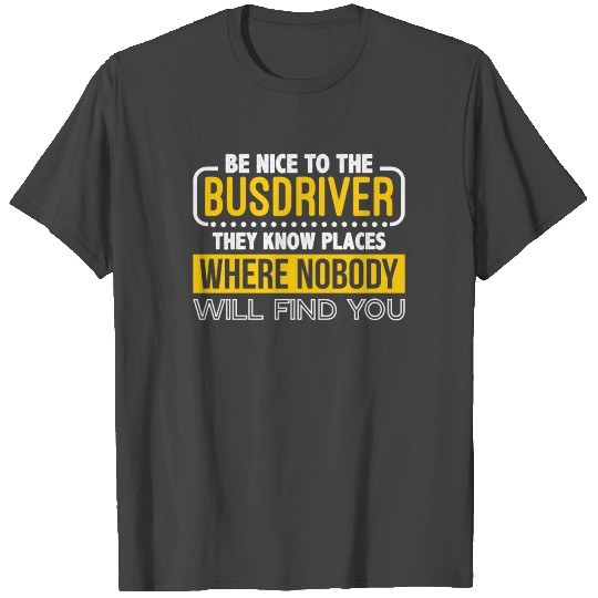 Bus Driver School Bus T Shirts