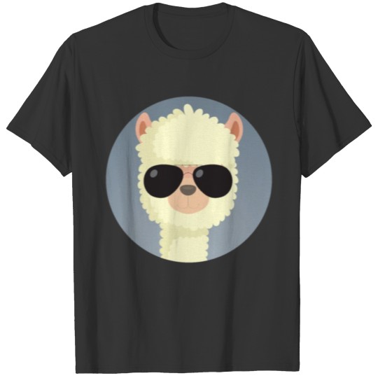 Alpaca sunglasses animal l5DwO T-shirt