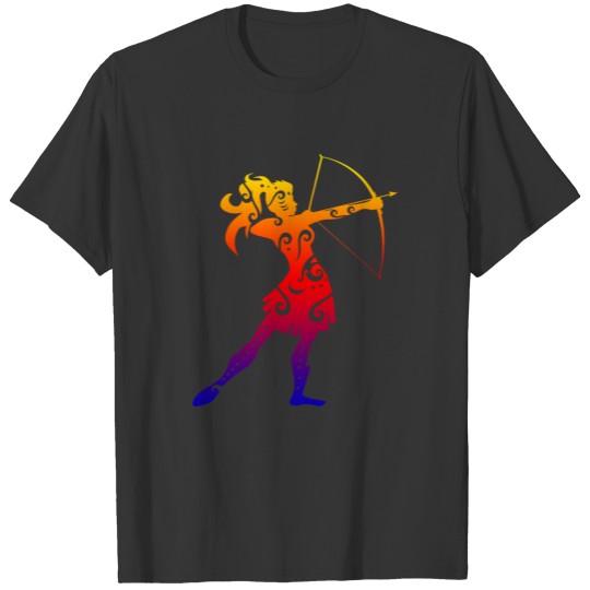 Maori Archery Girl Funny Gift Idea T-shirt
