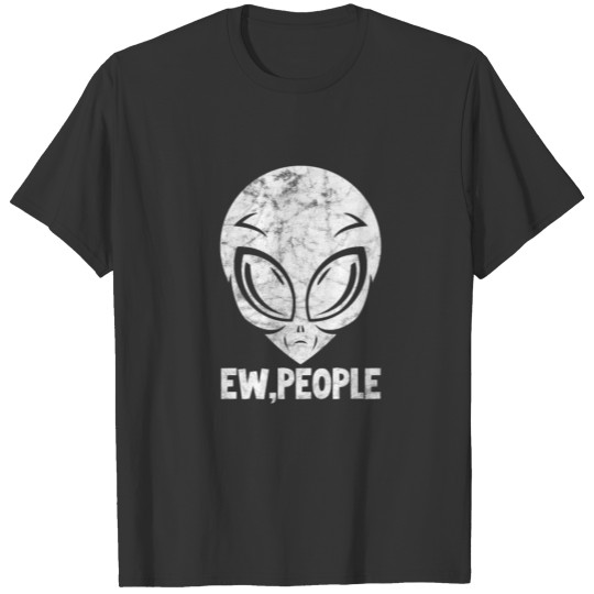 Alien Head Ew, People Vintage T Shirts