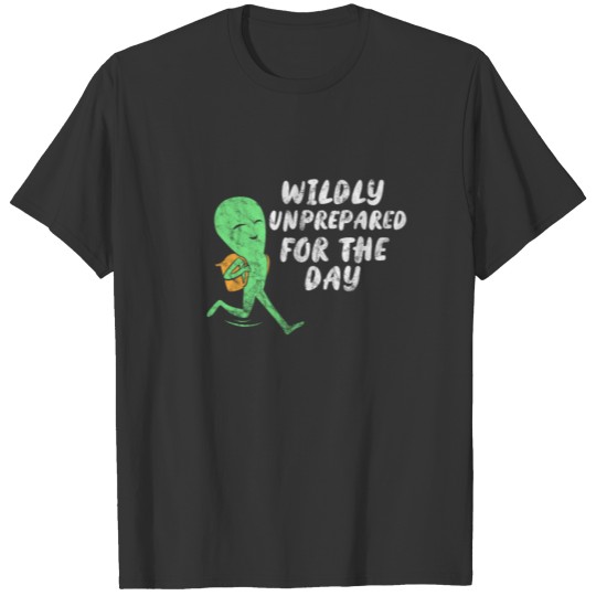 Alien Wildly Unprepared For The Day Vintage T-shirt