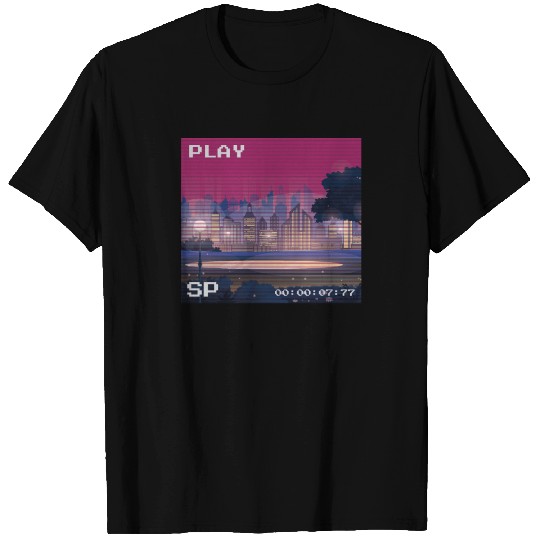 Vaporwave Synthwave VHS Tape SP T Shirts