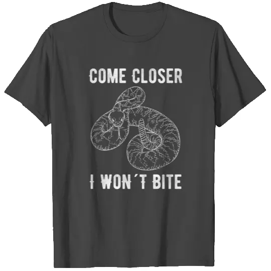 Snake Rattlesnake Reptile Come Closer T Shirts