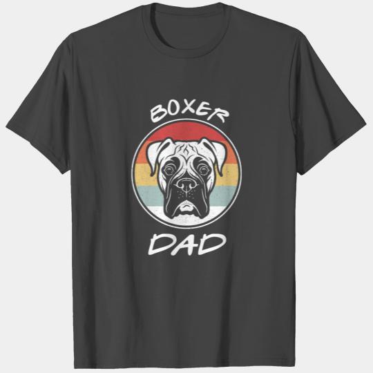 Vintage Sunset Boxer Dog Dad Fathers Day Gifts T Shirts