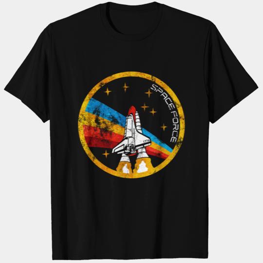 Space Force Shuttle Rocket Nasa Rainbow - Vintage T Shirts