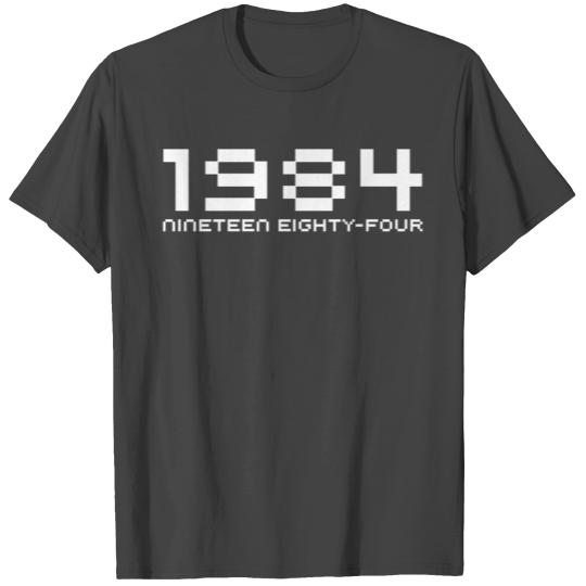1984 Vintage Computer Old School Font T Shirts