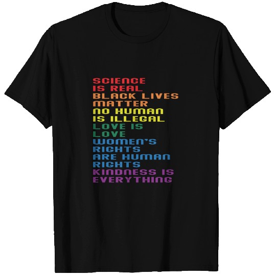 Science Is Real Black Lives Matter LGBT T Shirts