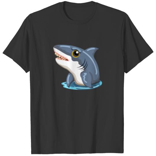 Funny Shark Cartoon T-shirt