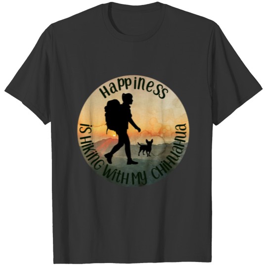 Hiking with Chihuahua for Women and Girls T-shirt