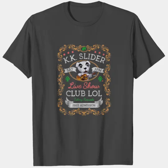 Animal Crossing Kk Slider Live Show Poster Graphic T Shirts