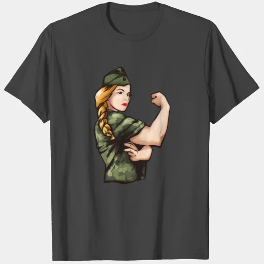 Female Soldier Rosie The Riveter Female Veteran T Shirts