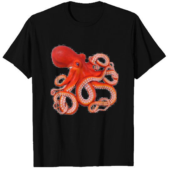 Vibrant Octopus Artprint Design T Shirts