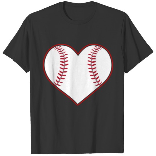 Baseball Heart Gift for Softball Mom or Dad, Team T Shirts