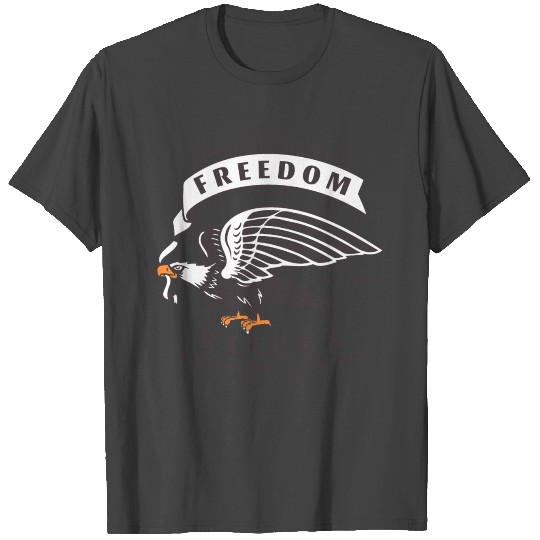 Freedom Reigns USA One Nation Under God Bald Eagle T Shirts