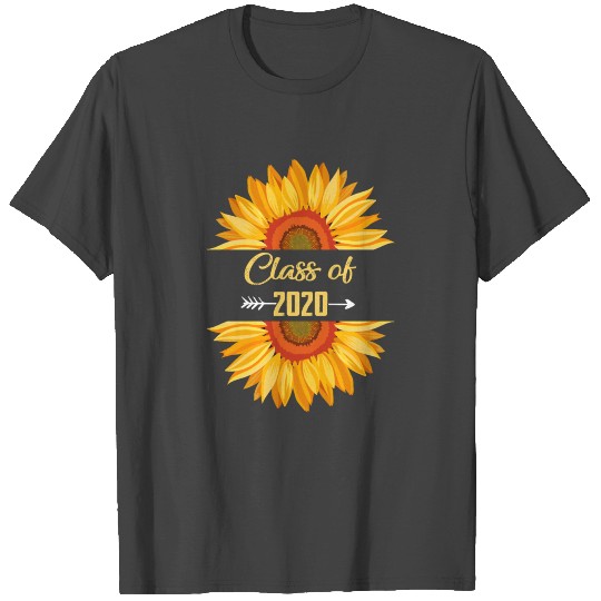 Class 2020 High School Graduation Senior Sunflower T Shirts