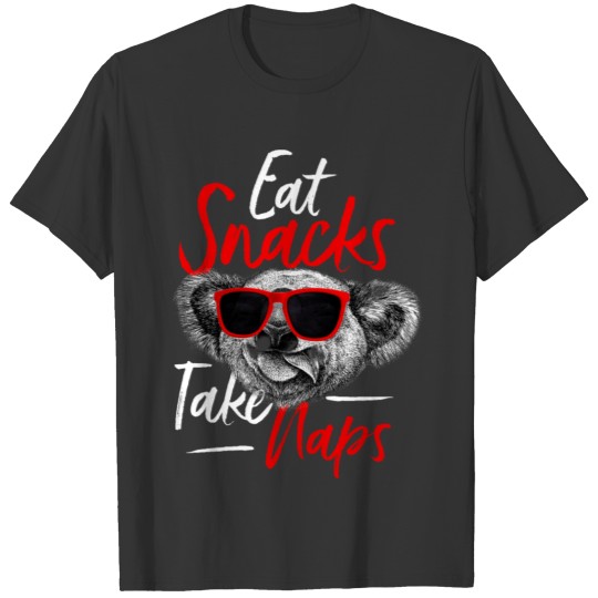 Eat Snacks Take Naps Cute Koala Bear Gift T Shirts