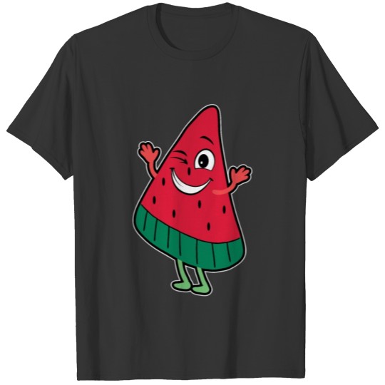 Happy Watermelon Fruit Cartoon T Shirts