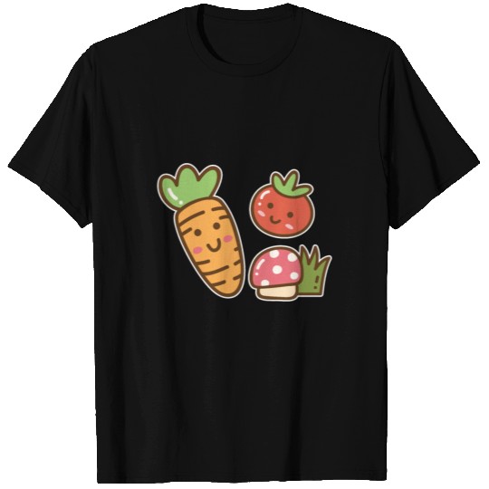 Cartoon Veggies Vegetable T Shirts