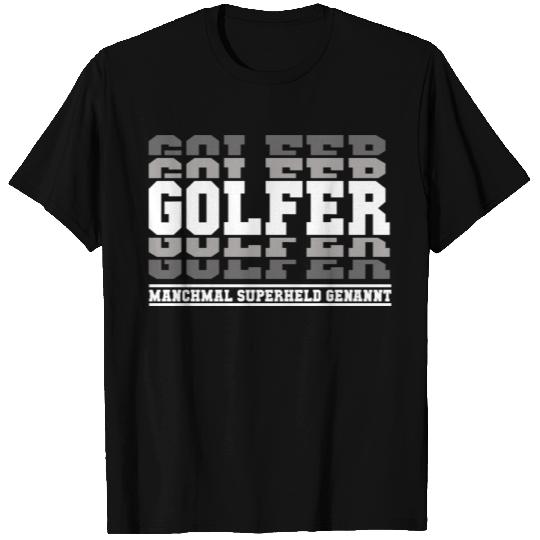 Golfer Superhero Grass Gift T Shirts