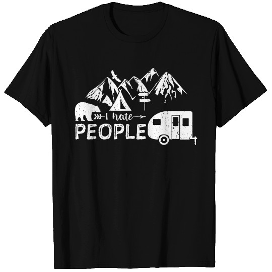 I Hate People - Camping T Shirts