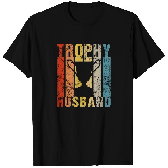 Trophy Husband 70's 80's Retro Distressed Funny Gi T Shirts