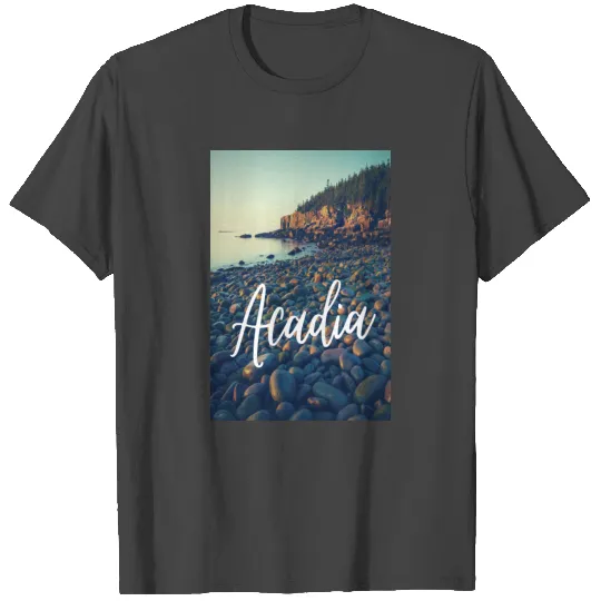 Acadia National Park Beach Photograph T Shirts