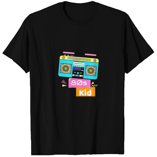 ghetto blaster colorful memory 80's nostalgia T Shirts