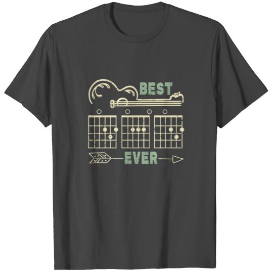 Vintage Dad Guitar Chord Best Dad Ever Funny Gifts T Shirts