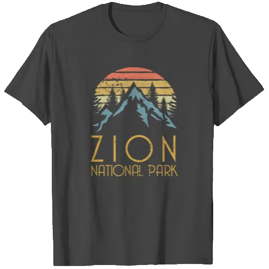 vintage retro zion national park utah T Shirts