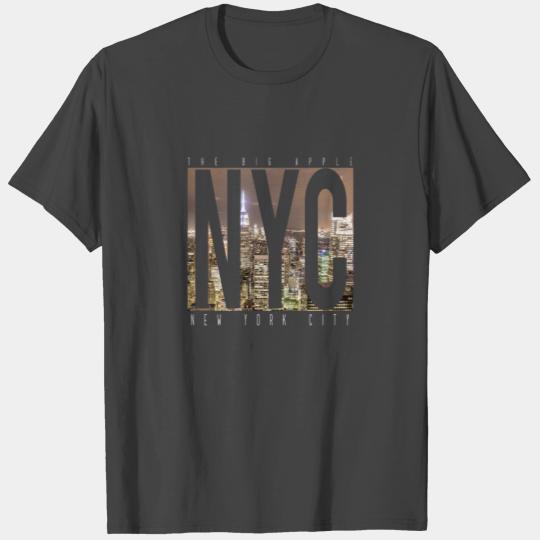 NYC New York City Skyline The Big Apple Manhattan T Shirts