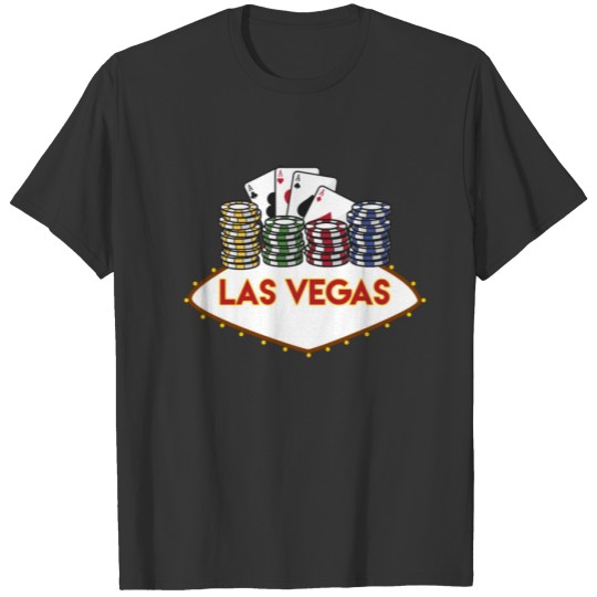 Nevada - Casino Chips Aces Gambling - Las Vegas T-shirt