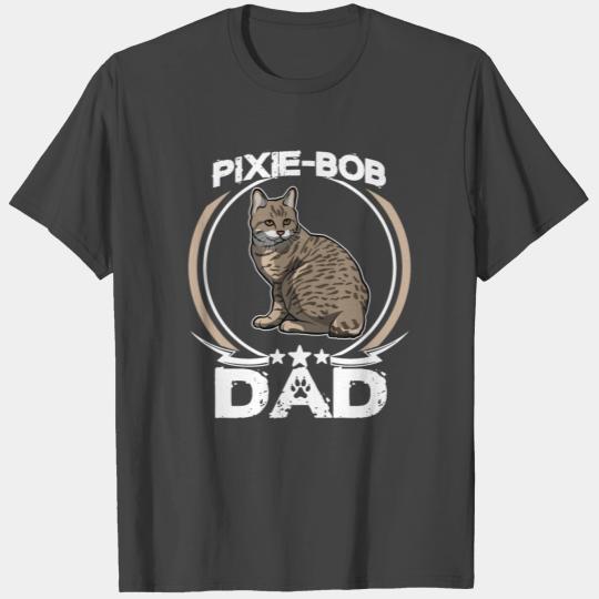 Pixie-bob Dad T Shirts Fathers Day Gift Cat Love Mens