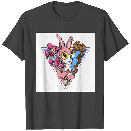 Psychedelic Rabbit T Shirts
