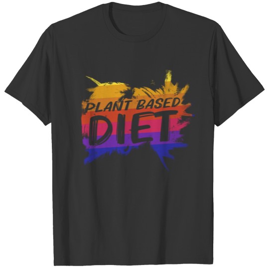 Colourful plant based diet T-shirt