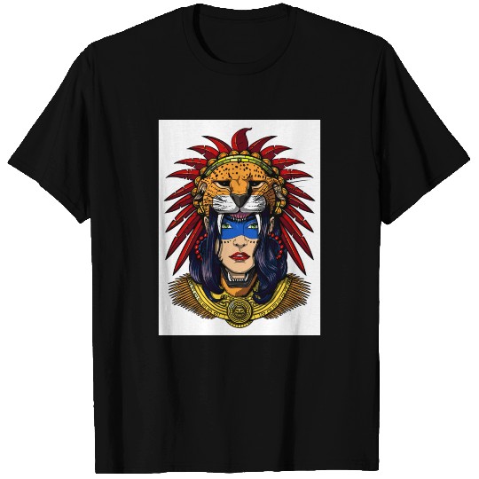 Aztec Jaguar Princess T Shirts