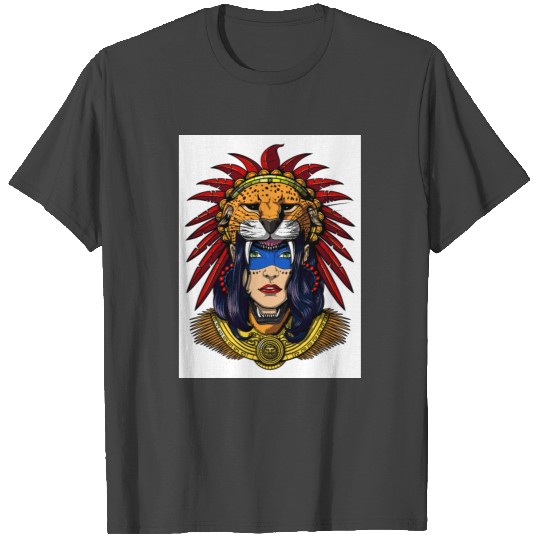 Aztec Jaguar Princess T Shirts
