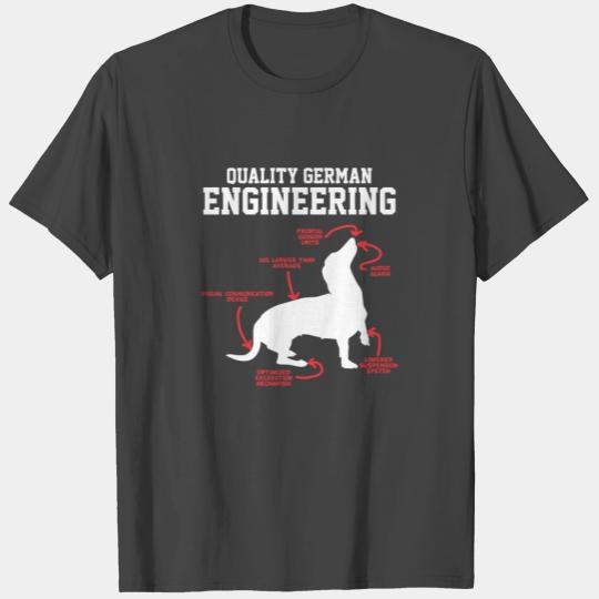 German Dachshund Dog Weiner Engineering Funny Pupp T Shirts
