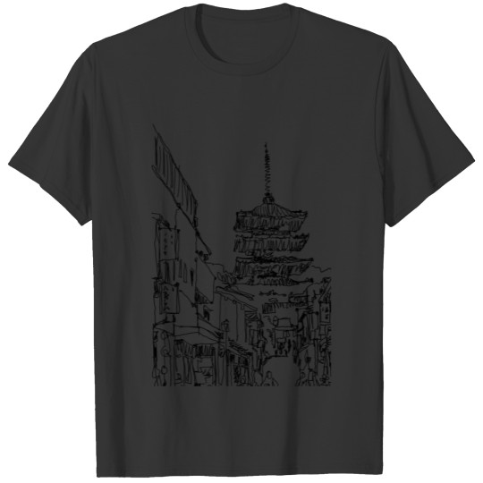 Sketch of Kyoto T-shirt