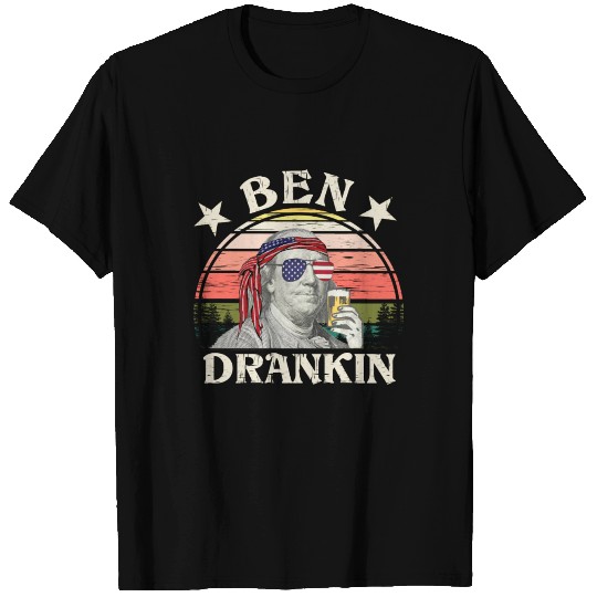 Ben Drankin 4th of July T Shirts Benjamin Franklin