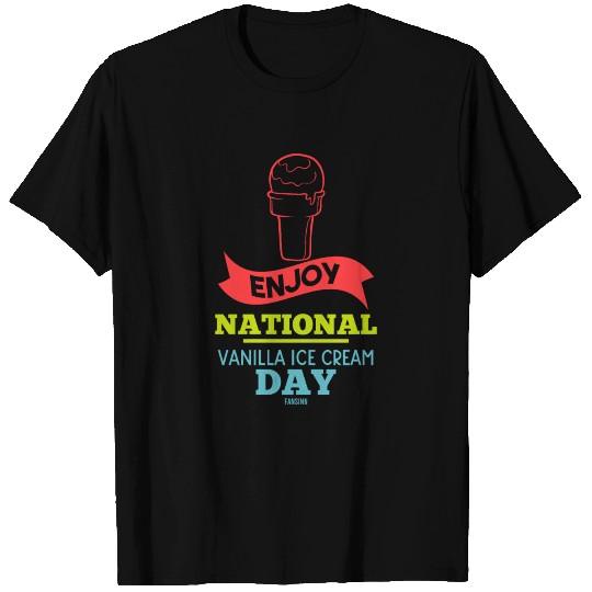 National Vanilla Ice Cream Day gift T Shirts