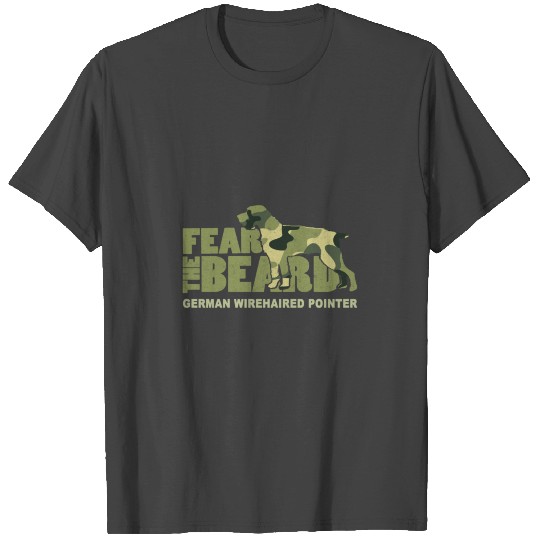 Camping T Shirts Fear The Beard Camo German Wirehai