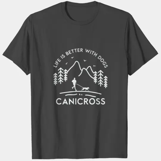 Canicross Dog Sport Dog Running Trail Running Gift T Shirts