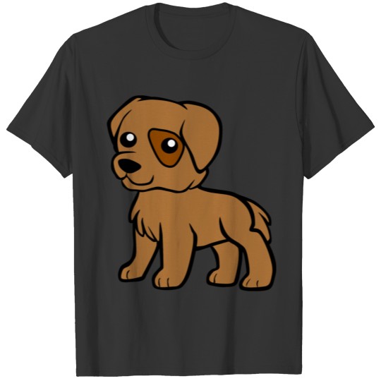 dog puppy brown T-shirt