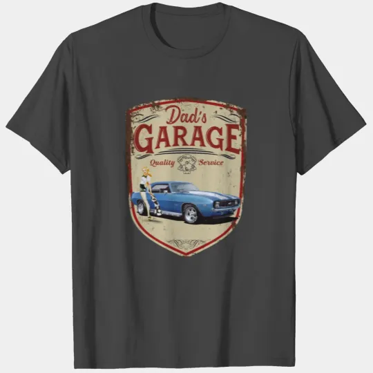 Dad's Garage Camaro Girl T Shirts