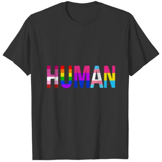 Human LGBT Gay Pride gift T-shirt