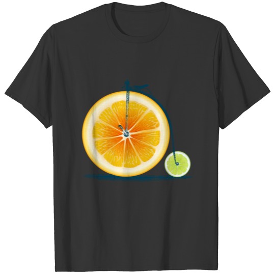 Orange Lime Old Bike T-shirt