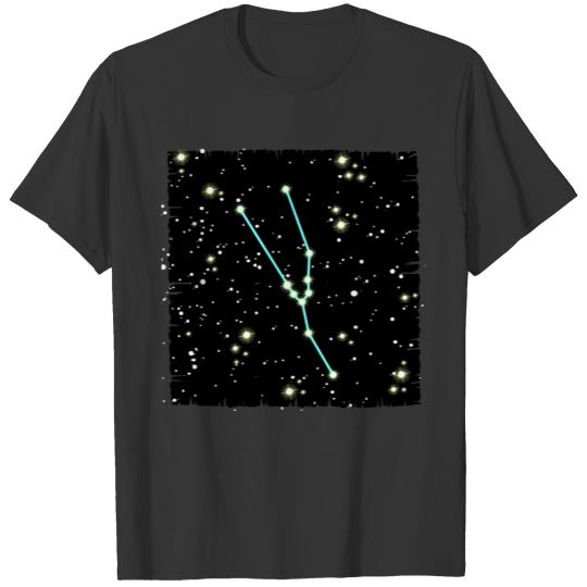 Taurus Zodiac sign universe design T Shirts